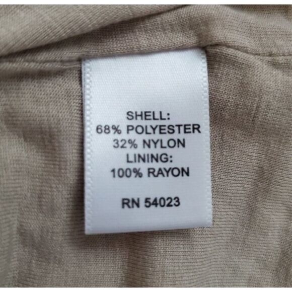 Banana Republic Textured Ruffle Floral Tank Top Tan Small - Picture 5 of 6